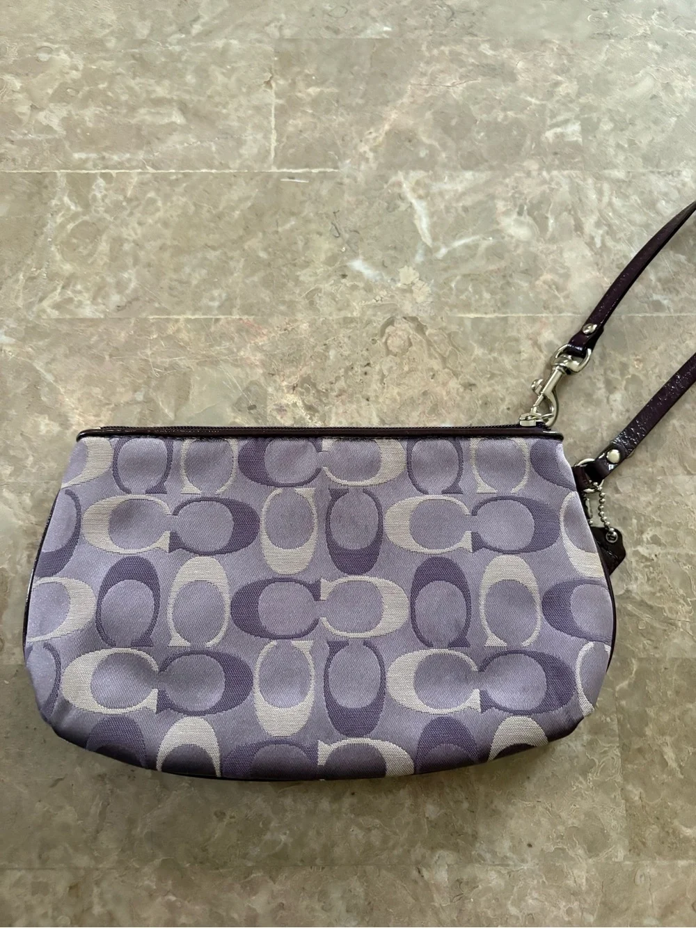 vintage coach purple wristlet y2k